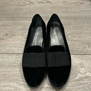 Stuart Weitzman Velvet Bow Loafer